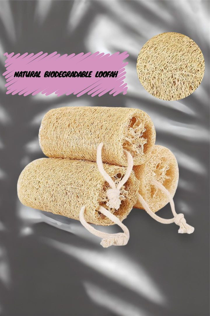 Natural Exfoliating Loofah Sponge Shower Scrub for Body 1PCS Flexible loofah for Men and Women